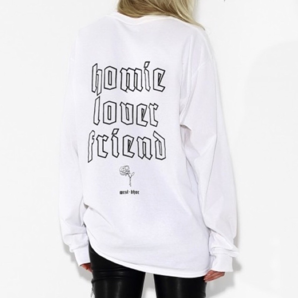 ⋒ WRST BHVR HOMIE LOVER FRIEND BAGGY T SHIRT ⋒